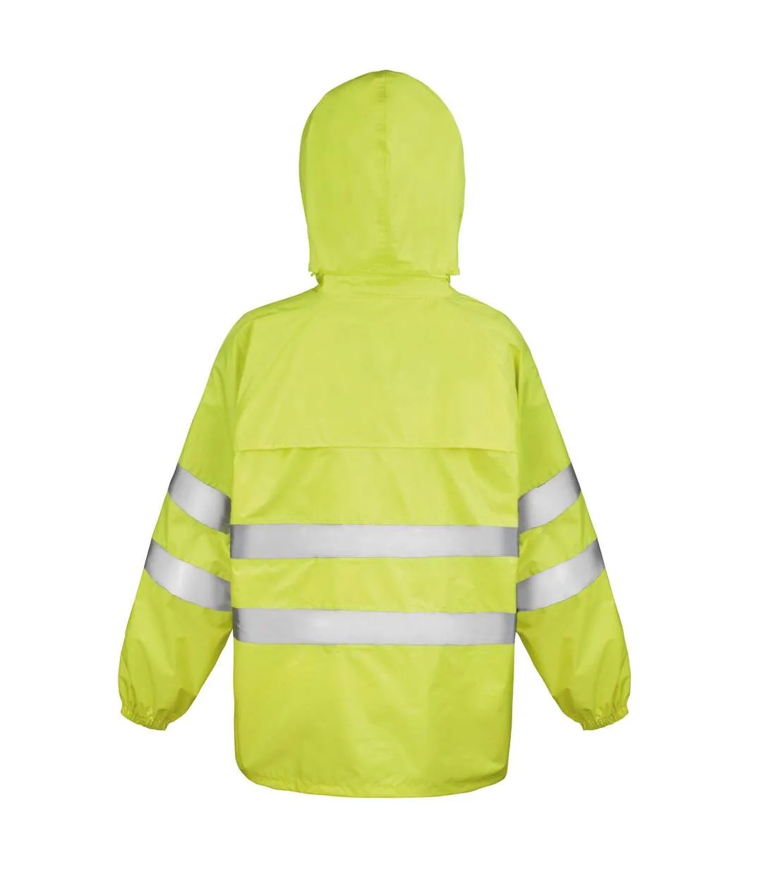 Unisex adult waterproof hi-vis suit fluro yellow SAFE-GUARD by Result