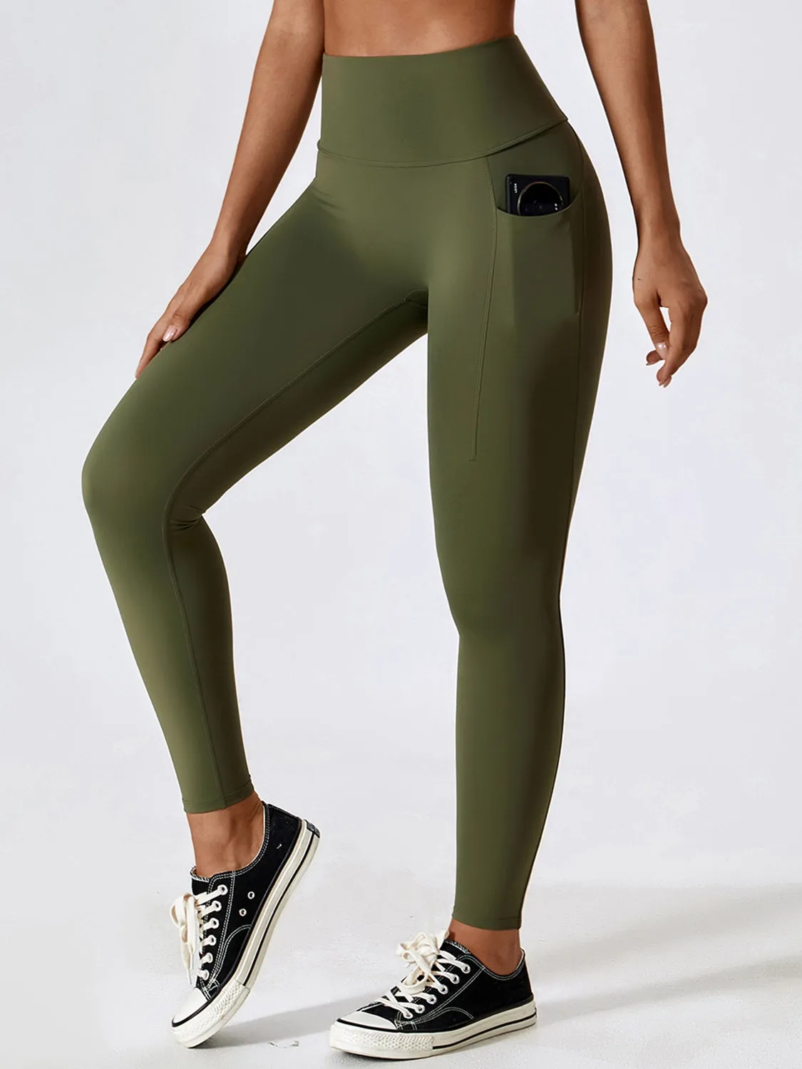 Wide Waistband Activewear Leggings