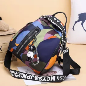 Women Geometric Pattern School Bags for Teenager Girls School Backpack