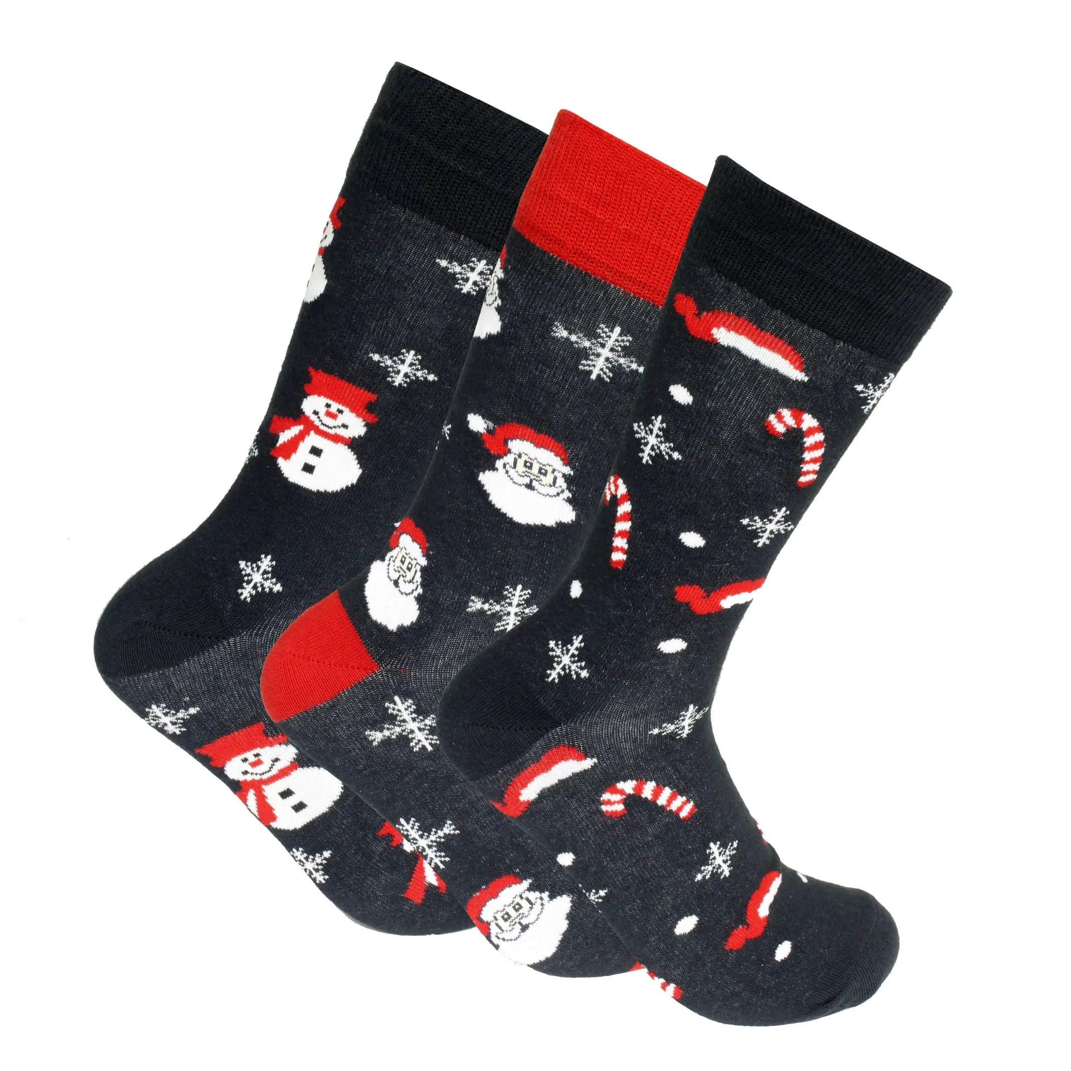 Xact Mens Christmas Xmas Socks Gift Box - UK 7-11 (3-Pack)