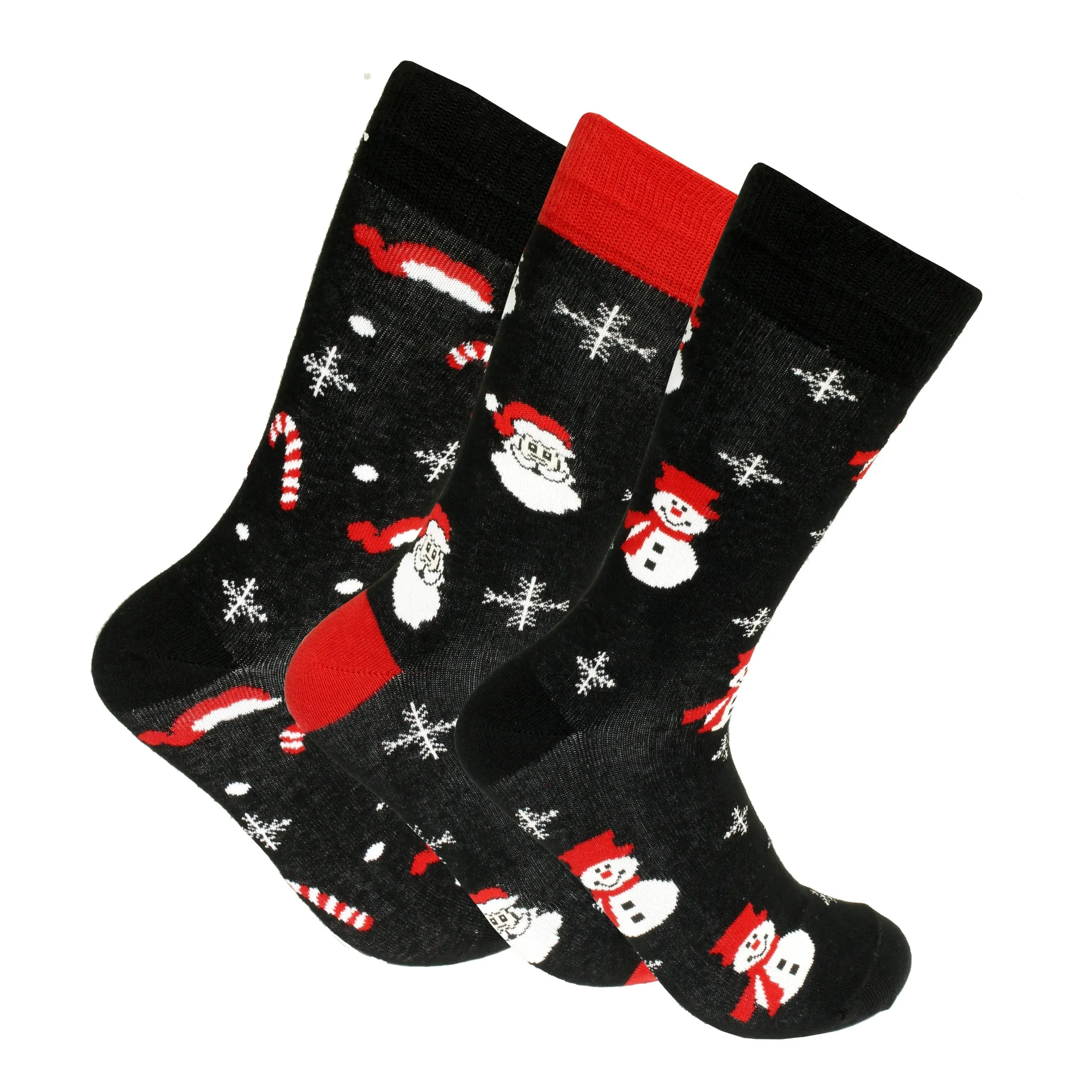 Xact Mens Christmas Xmas Socks Gift Box - UK 7-11 (3-Pack)